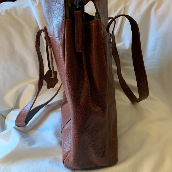 Spikes & Sparrow genuine leather laptop bag/tote - Picture 3 of 8